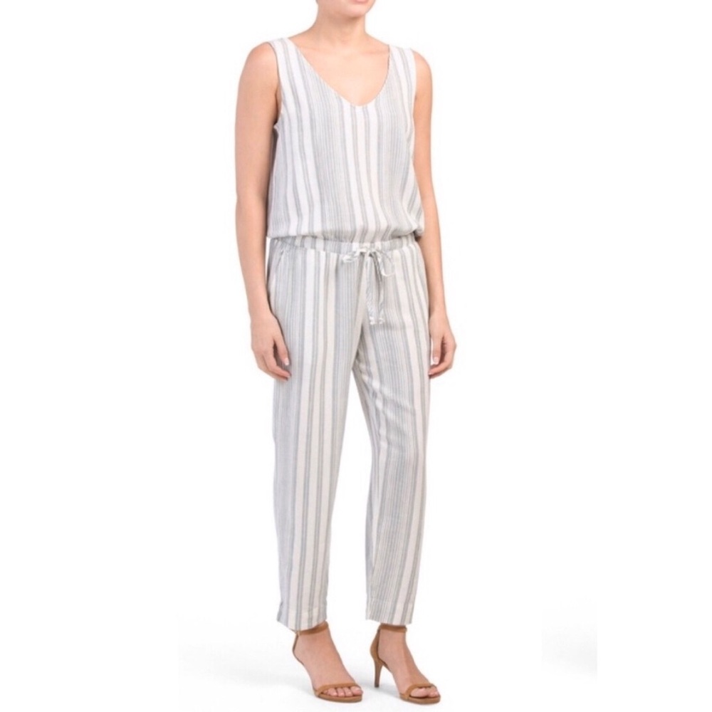 Cloth + Stone Anthro Stripe Jumpsuit size Medium